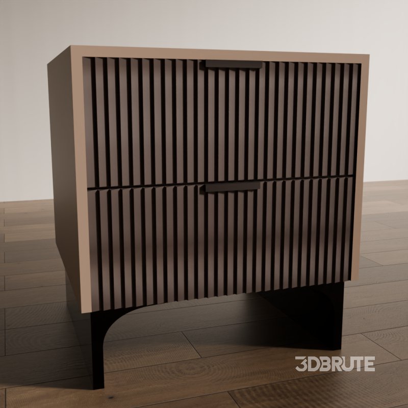 Modern Wooden Side Table Image 2