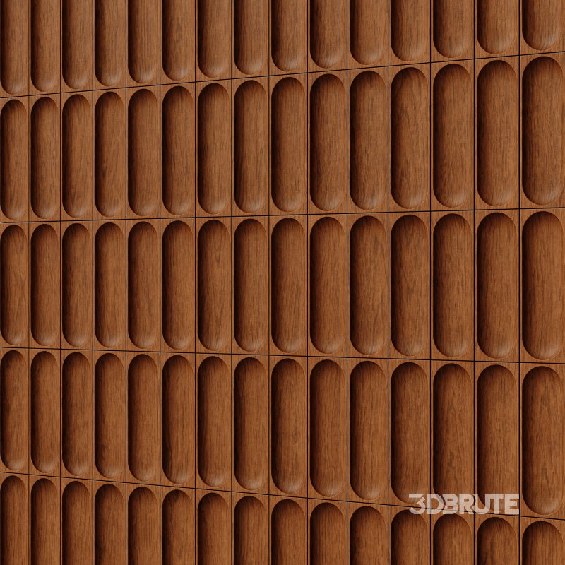Wood Panel Wall Tile 02 (Seamless) Image 4