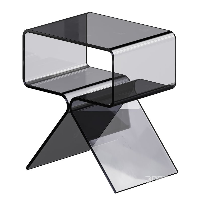Acrylic Side Table – 3 Color Options Image 6