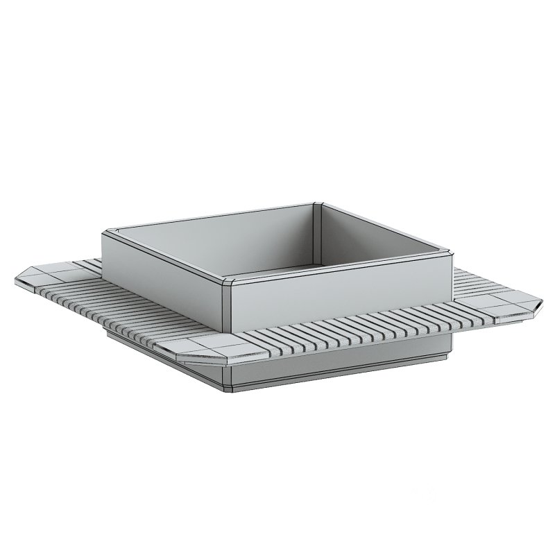 SQUARE PLANTER BENCH 297 Image 4