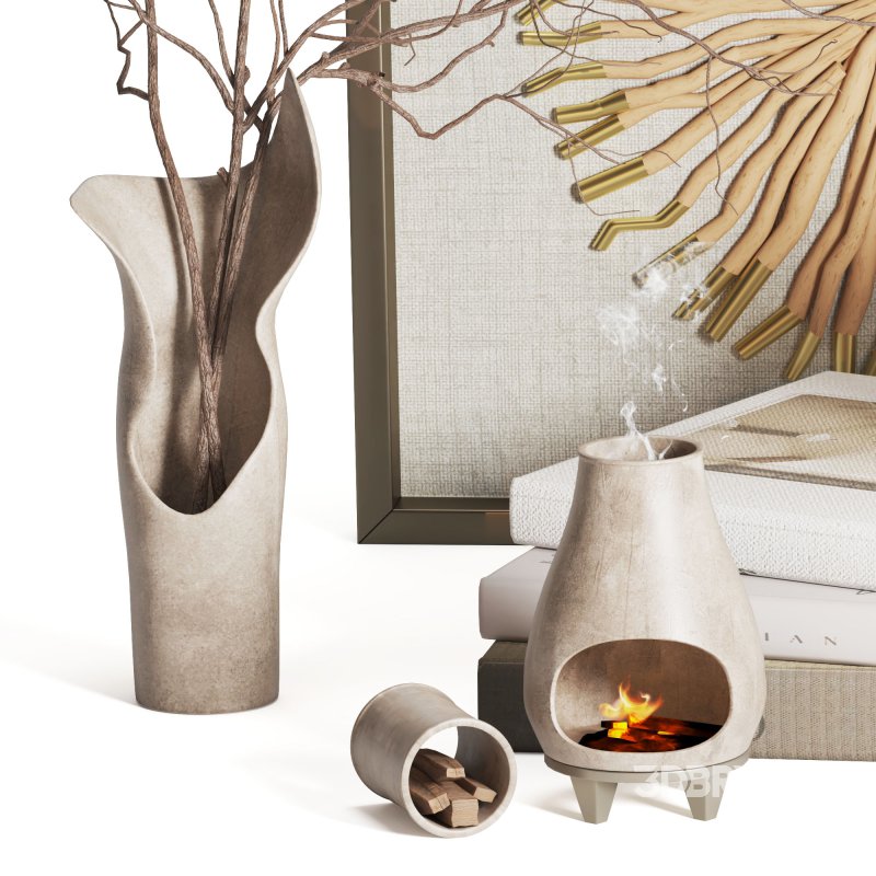 Decorative set frame vase candle Image 2