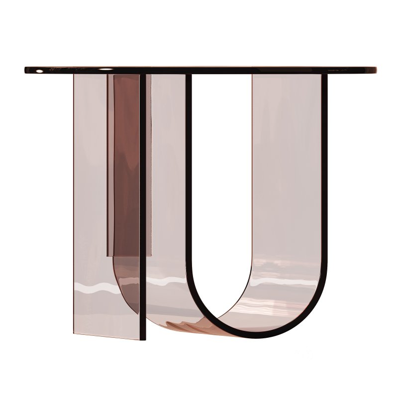 Living Room Acrylic Side Table Image 2