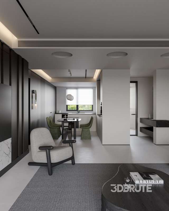 Modern living room dining room Image 7