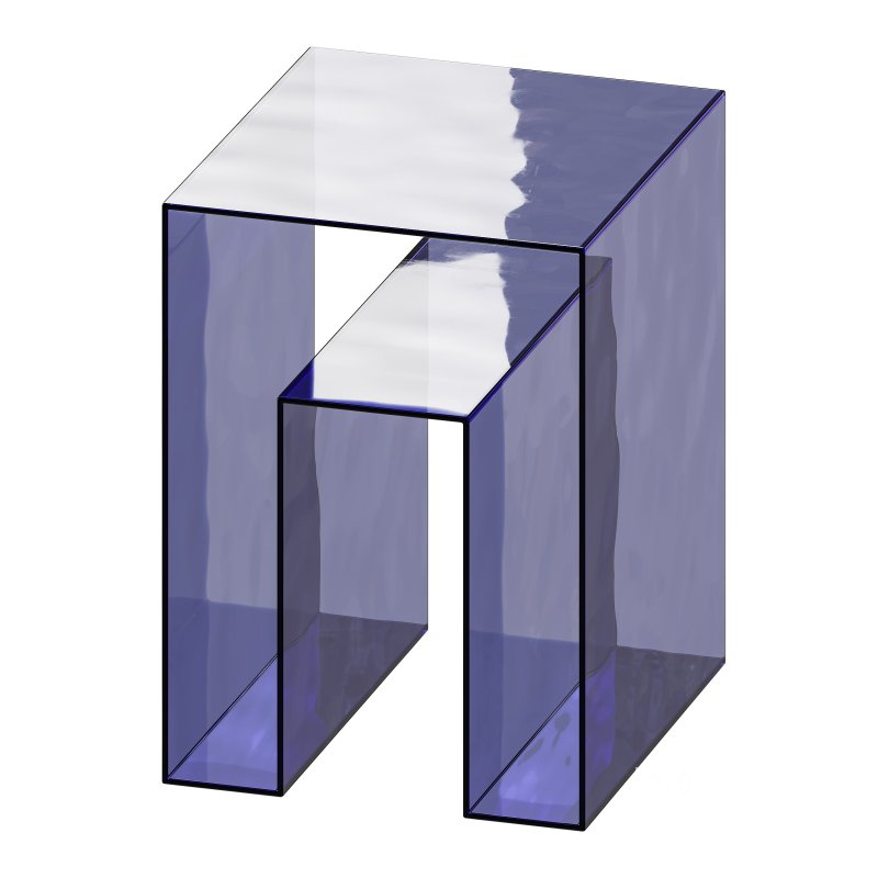 Square Acrylic Side Table – Acrylic – Storage Image 11