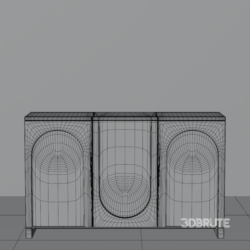 Modern Sculptural Console Table Image 5