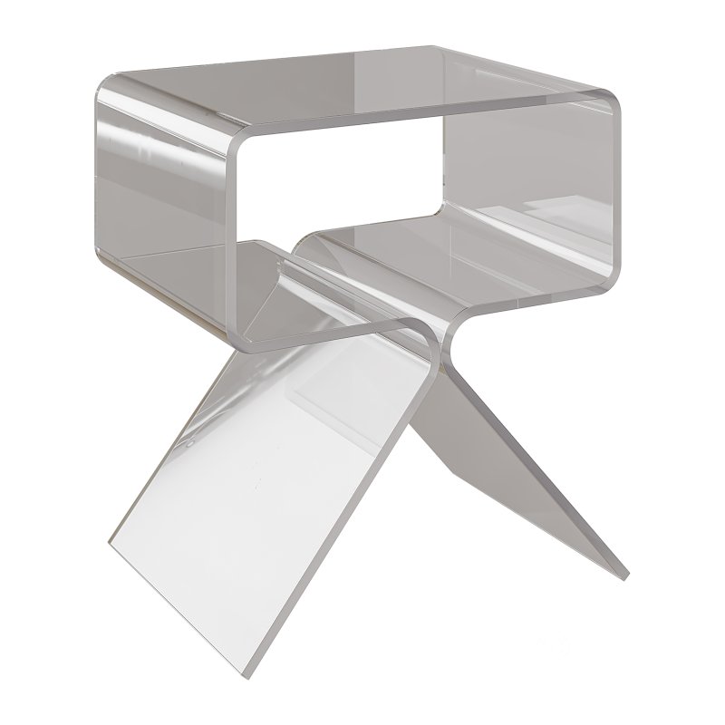Acrylic Side Table – 3 Color Options Image 2