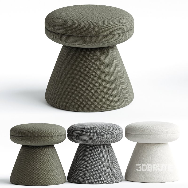 Paxson Boucle Ottoman Image 3