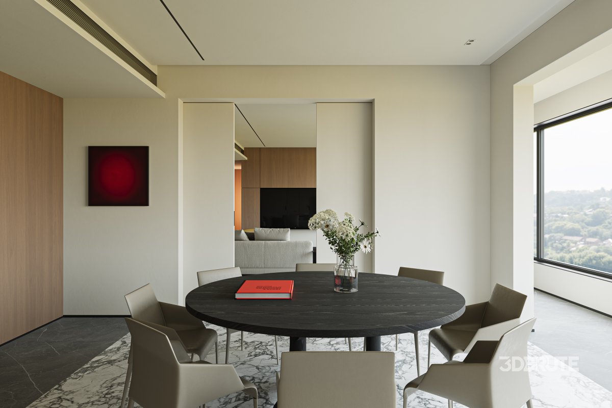 Modern living and dining room Image 6