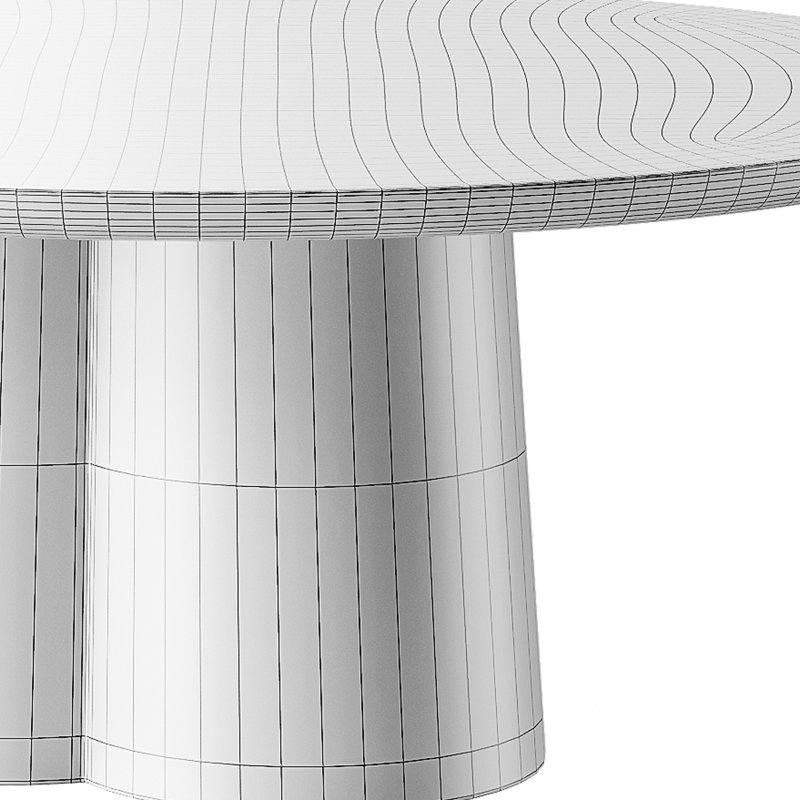 Polly Round Natural Coffee Table – White Image 15