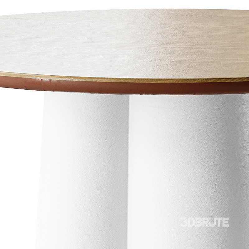 Polly Round Natural Coffee Table – White Image 13