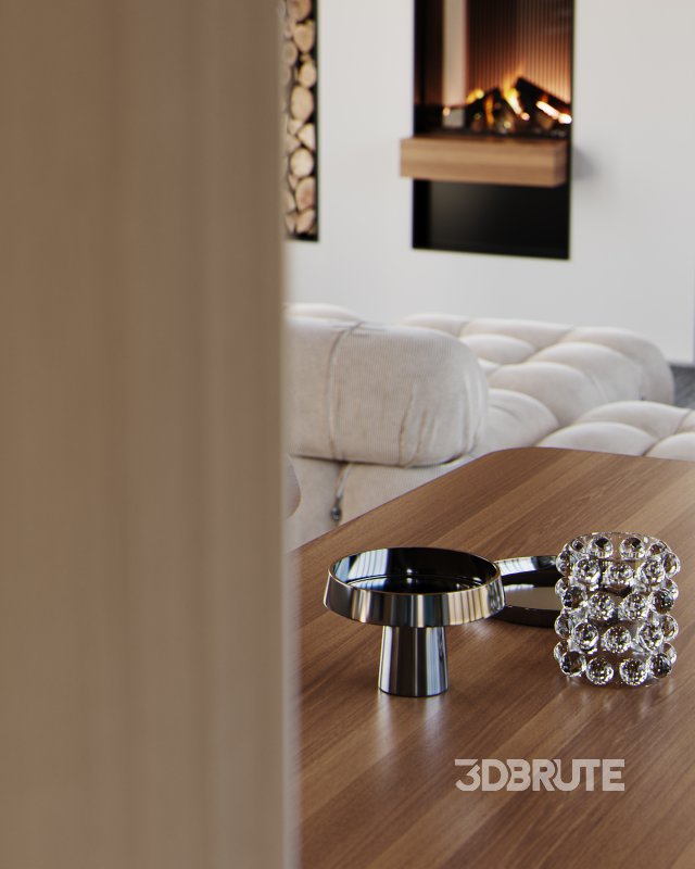 Modern living room dining room kitchen Image 9