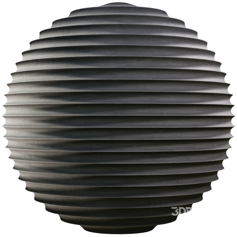 Fluted plaster 01 (Seamless) Image 4