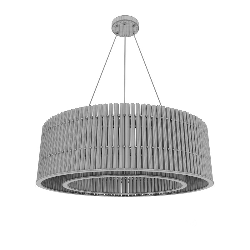 Pendant lamp transparent glass black metal Image 4