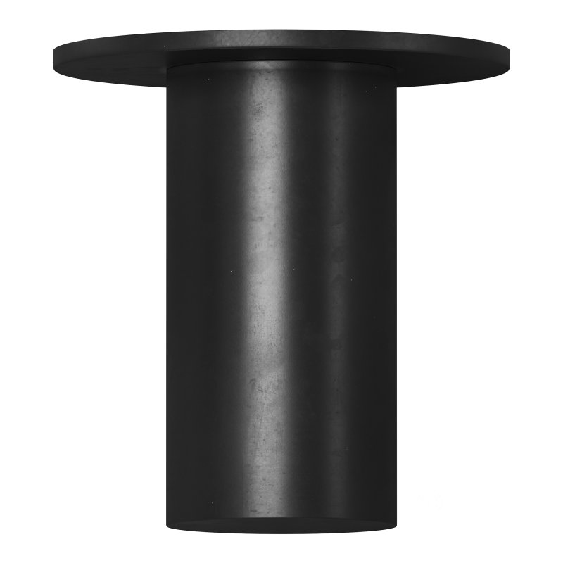 Fleksa round coffee table made of black metal Image 2