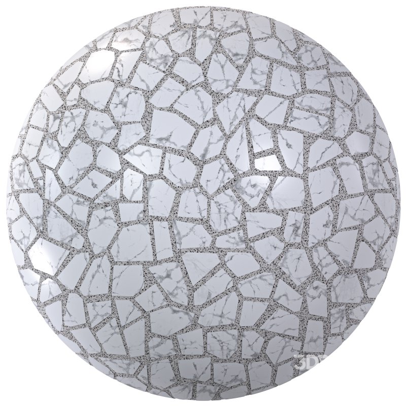 Particle Mosaic Terrazzo Decorative Panel (Seamless) Image 5