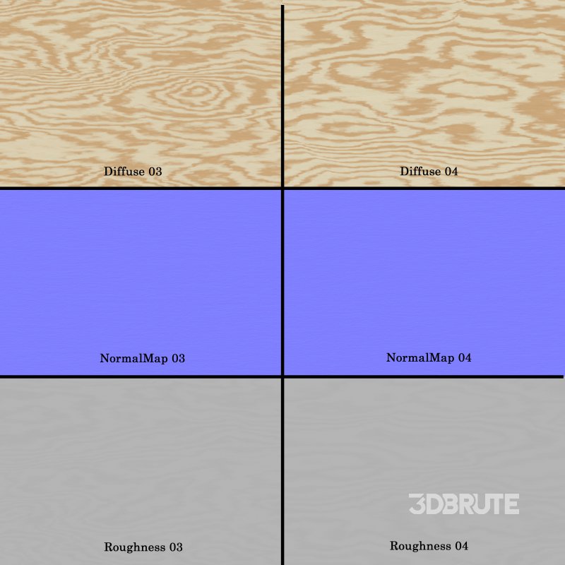 Pine Plywood (Seamless) Image 6
