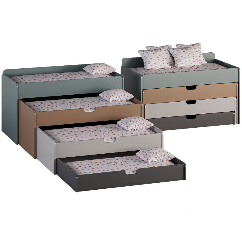 Multifunctional Pull-Out Kids Bed Image 2