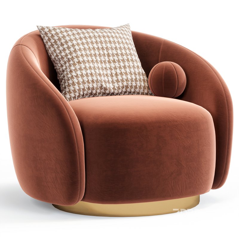 Swivel Brice Armchair By Eichholtz Image 4