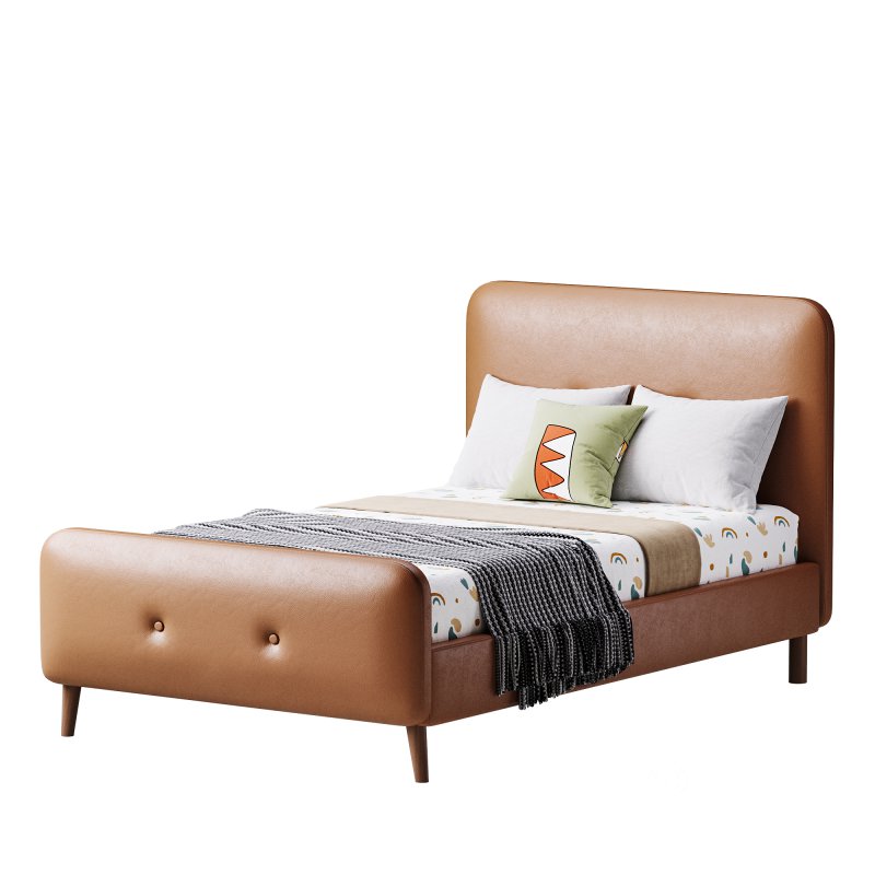 Flannelette Beige bed Image 11