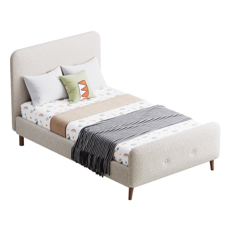 Flannelette Beige bed Image 4