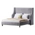 Davis Wingback Sand Velvet bed - Thumbnail 12