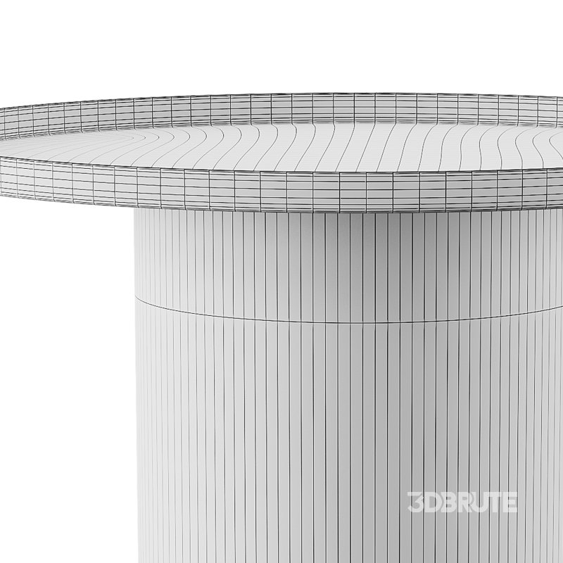 Fleksa round coffee table made of black metal Image 15