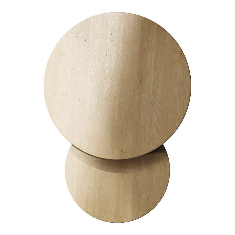 Set of 2 oak nesting coffee tables Image 12