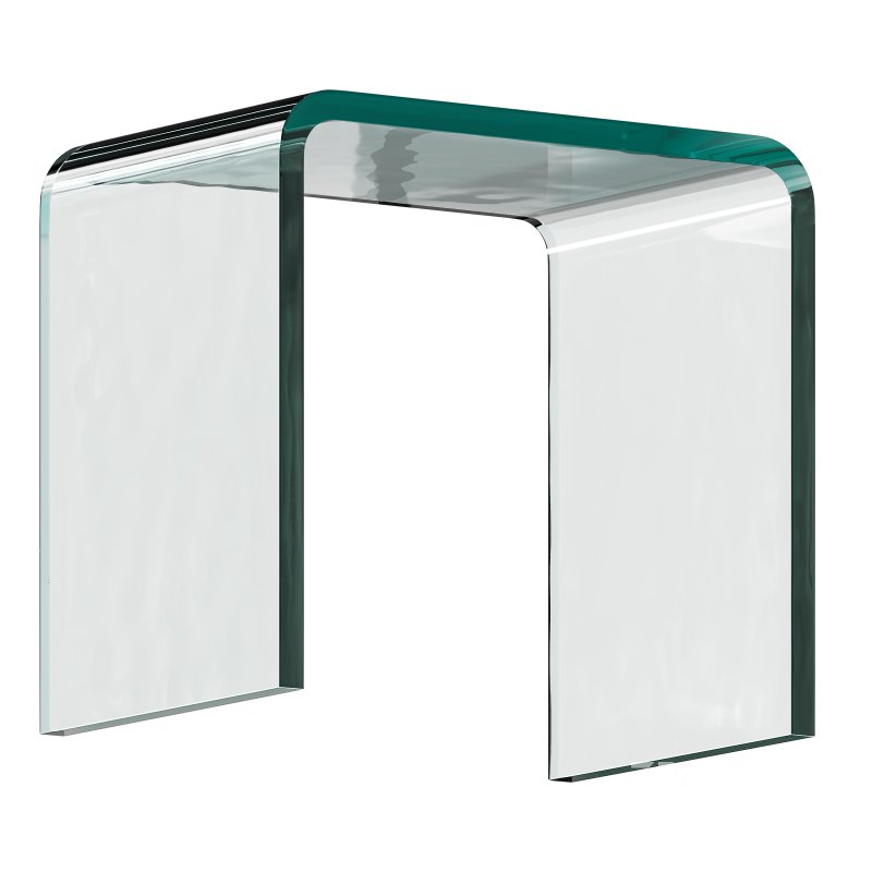 Minimalist Acrylic Side Table – Ottoman Image 6