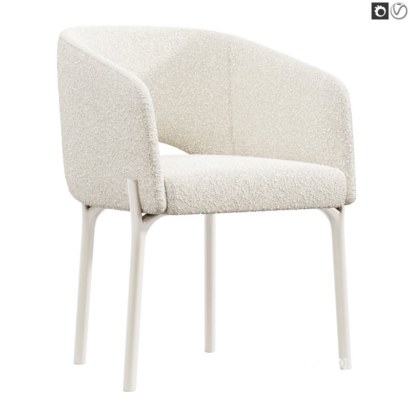 Libra Steel Legs Armchair Image 6