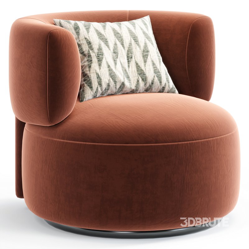 K Waiting Swivel Armchair By Spacefurniture Image 2