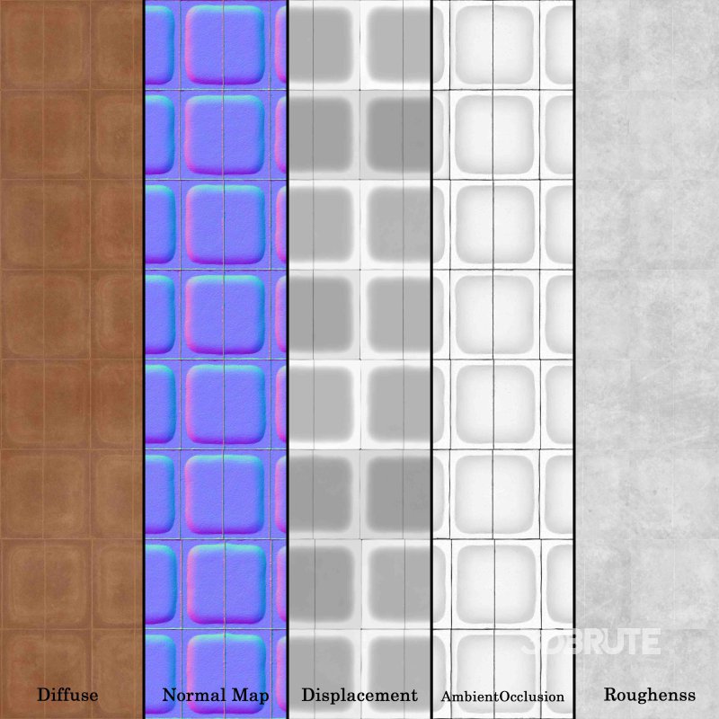 Tile Void Fornace Brion 01 (Seamless) Image 5