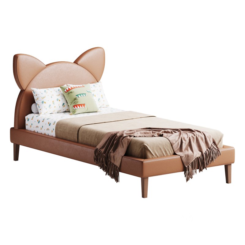 Children single bed beige Kitty Image 9