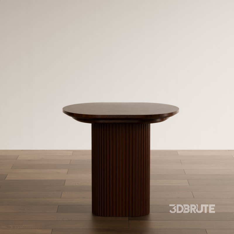 Modern Round Fluted Coffee Table Image 2