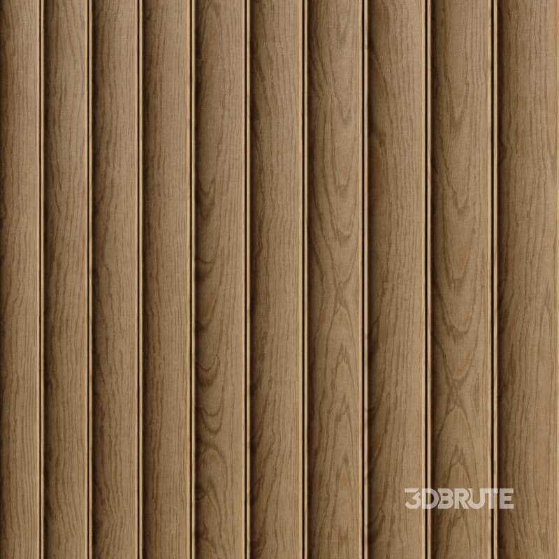 Wood Panel Wall Tile 01 (Seamless) Image 3
