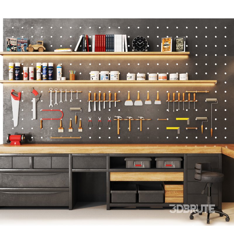 workshop 02 Garage tools workstation Image 5