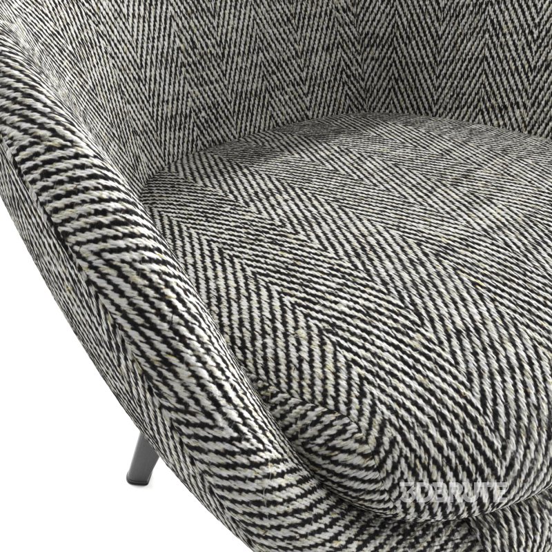 Minotti Russell Lounge Little Armchair Image 4