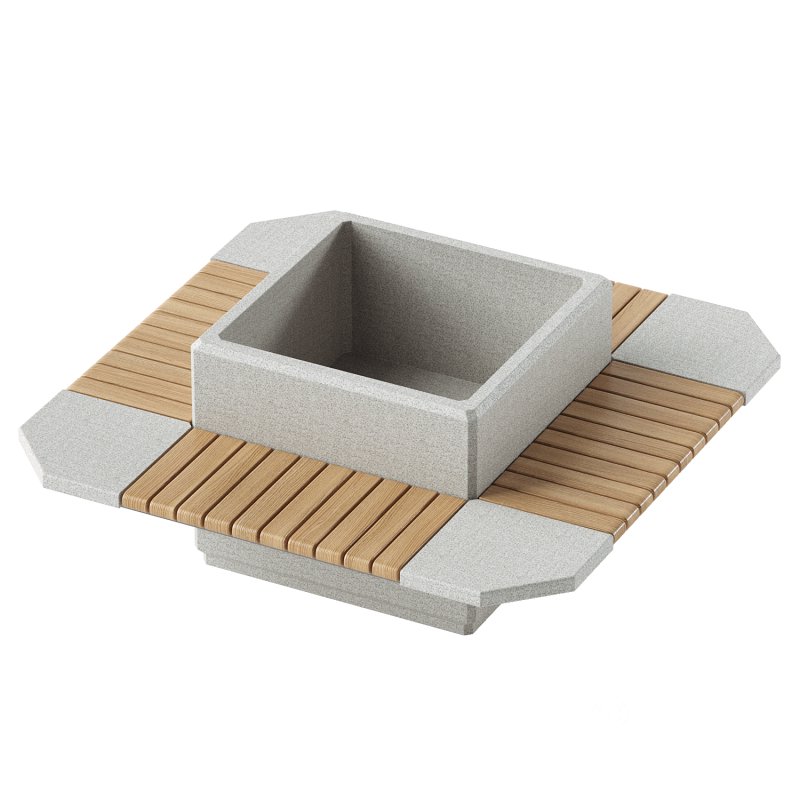 SQUARE PLANTER BENCH 227 Image 2