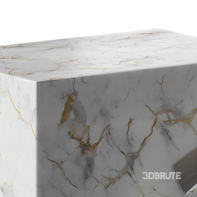 Natural side table marble Image 12