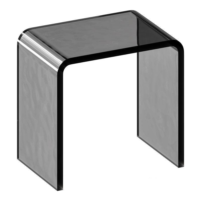Minimalist Acrylic Side Table – Ottoman Image 11