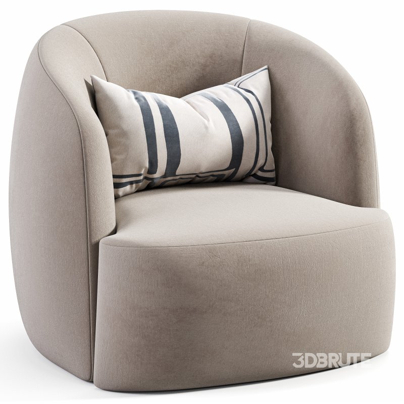 Boucle Armchair Pacific By Loft Concept Image 4