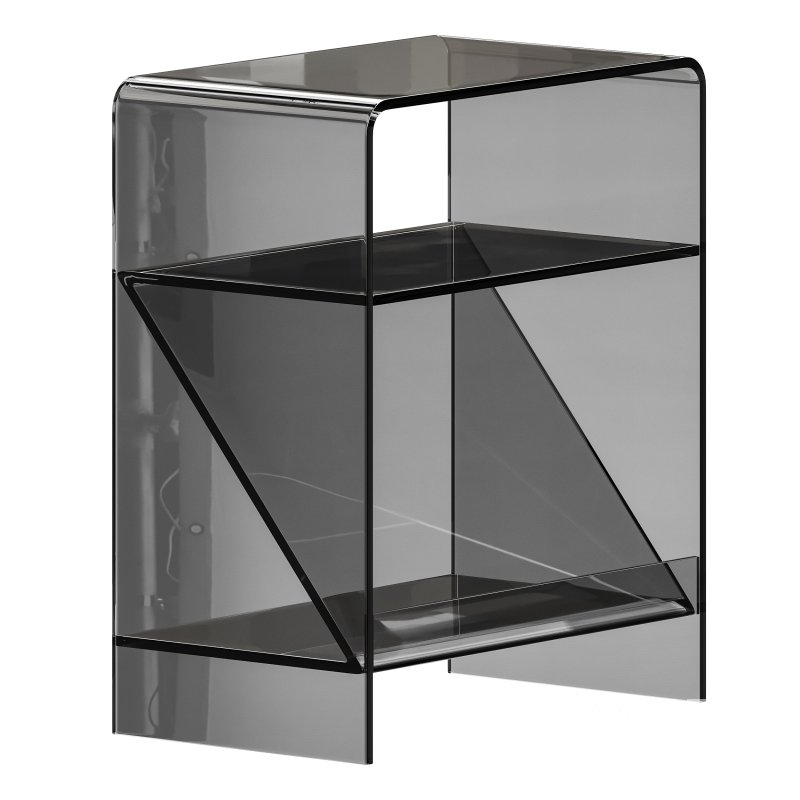 Acrylic Minimalist Transparent Side Table Image 7