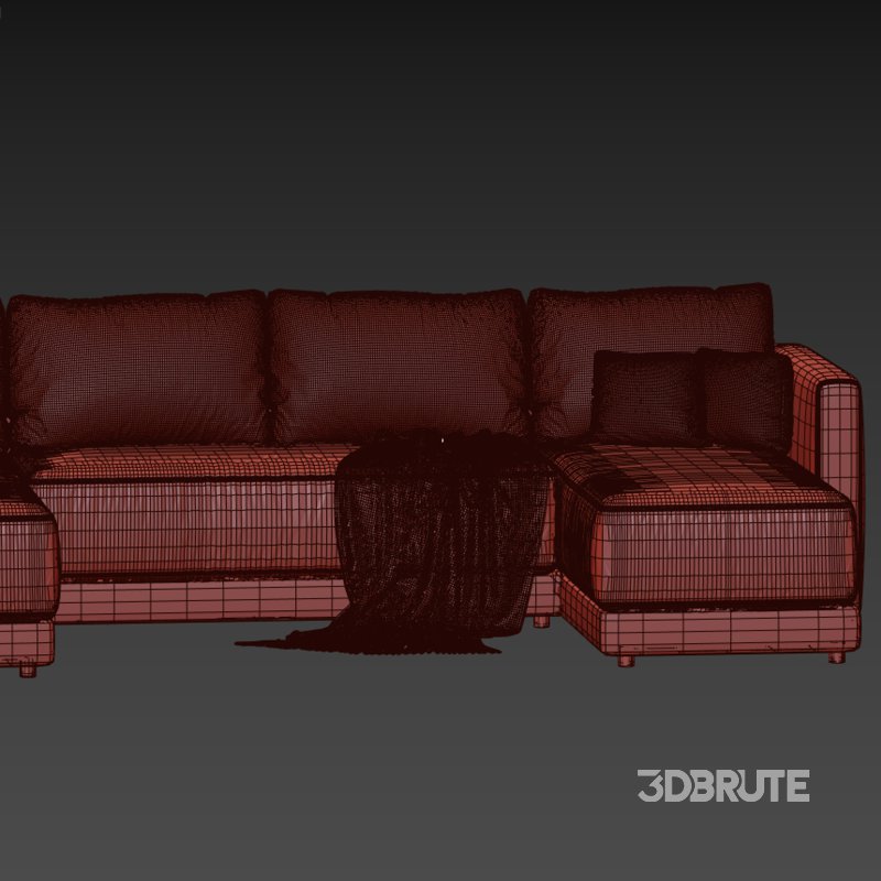 Gather Deep Bench Sectional Sofa Image 3