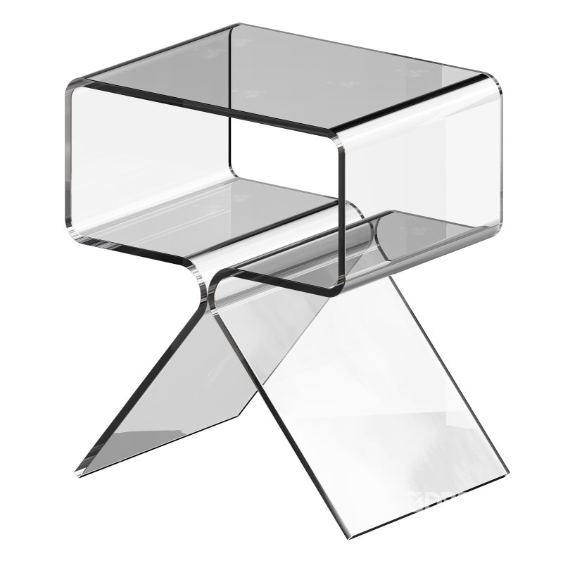 Acrylic Side Table – 3 Color Options Image 9