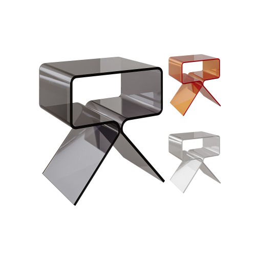 Acrylic Side Table – 3 Color Options