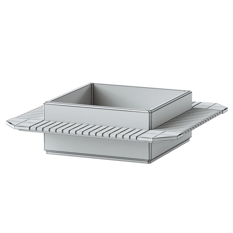 SQUARE PLANTER BENCH 93 Image 3