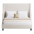Davis Wingback Sand Velvet bed - Thumbnail 4