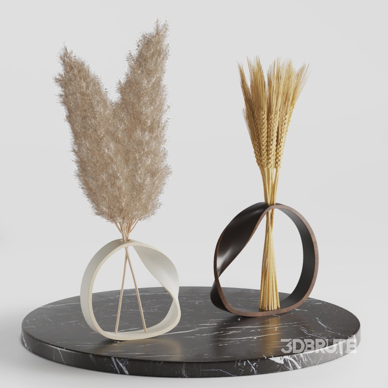Indoor Bouquet Pampas Bunny tail Wheat Image 4