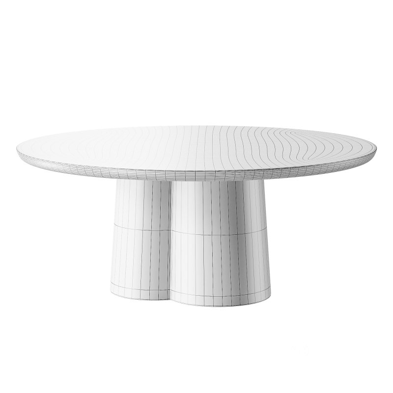 Polly Round Natural Coffee Table – White Image 14