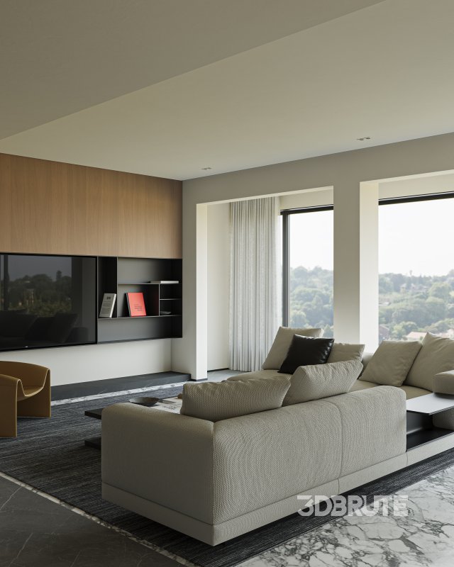 Modern living and dining room Image 12