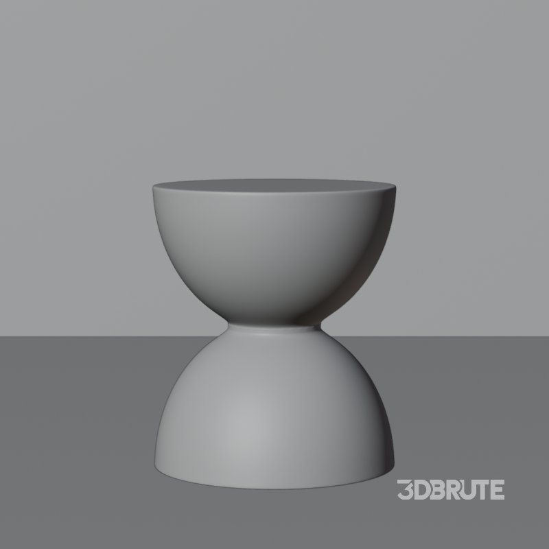 Modern Hourglass Stool Image 4